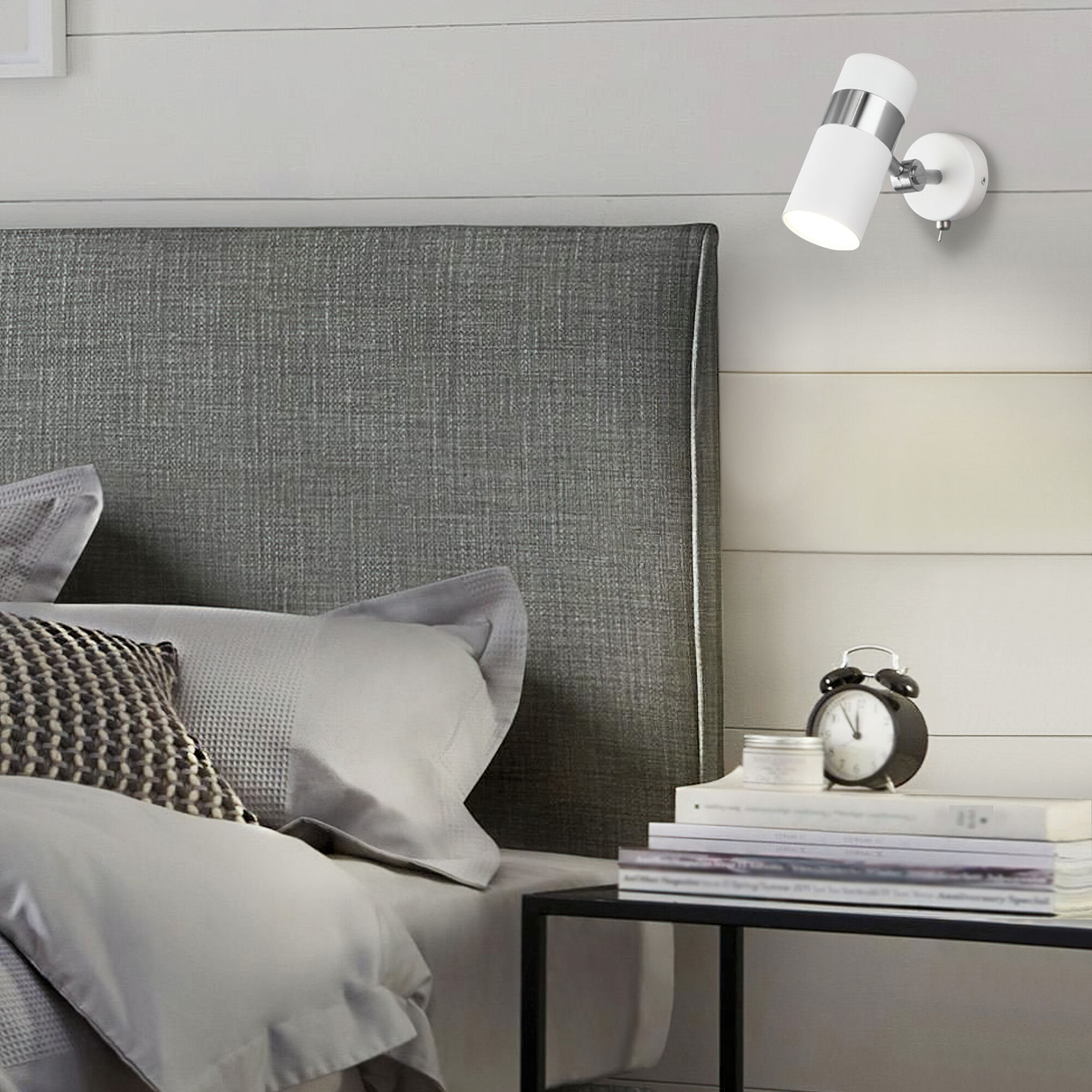 Бра Eurosvet 20096/1 белый/ хром