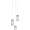 Люстра NewRgy 5076-3CR CHROME+CLEAR